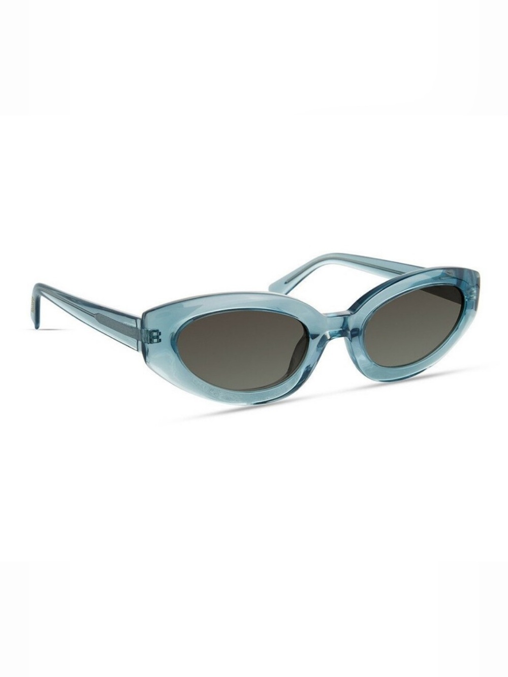 10 Crosby Derek Lam Translucent Blue Oval Sunglasses